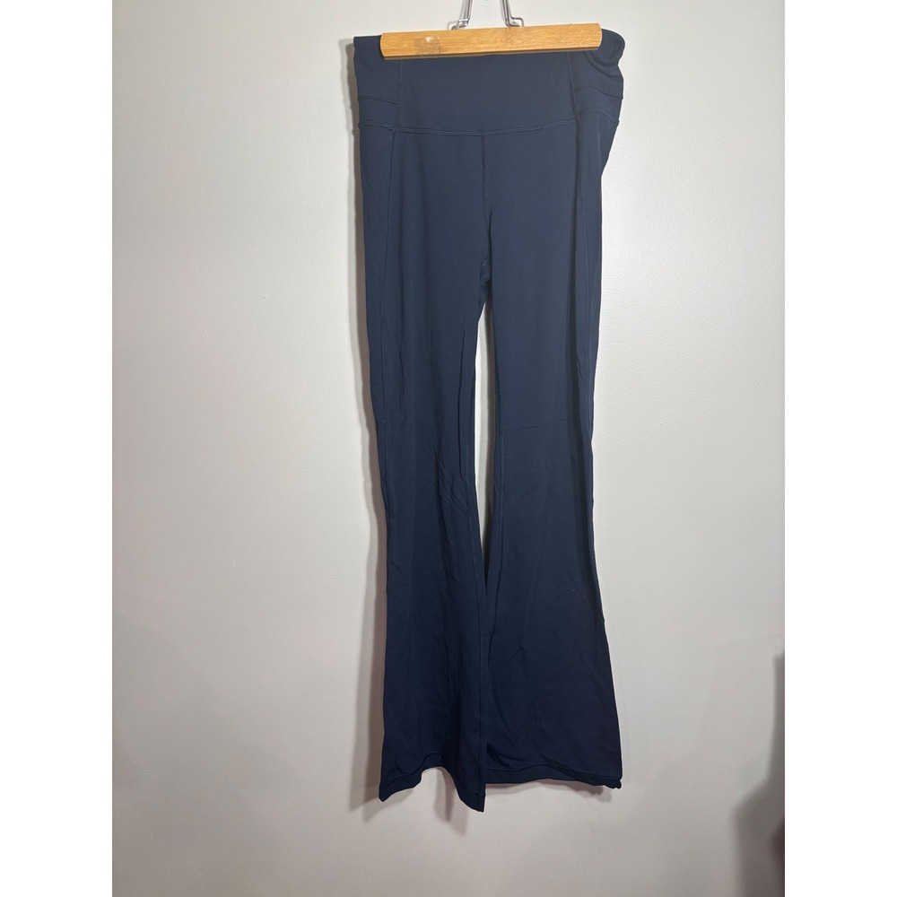 Lululemon Align Flare Pant Navy Blue Athletic Yoga Workout Size 8